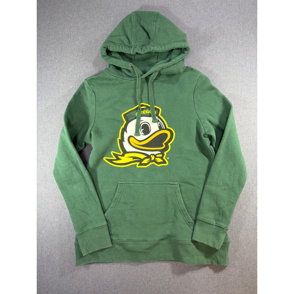 Fanatics Oregon Ducks Hoodie Mens Small Green Puddles Mascot Sweatshirt NCAA